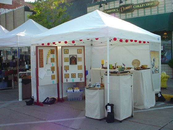 2005 Valley Junction Art Festival Booth